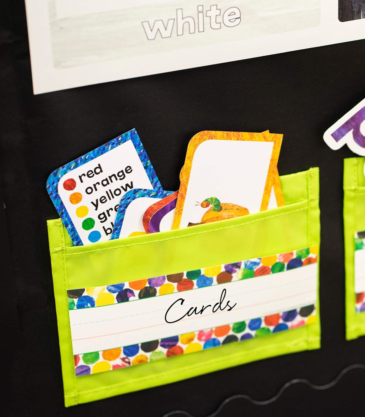 36PC Name Labels For Kids, Colorful Tags for Labeling Classroom, School Supplies, Chalkboard, Desk Organizer and Locker Organization, The Very Hungry Caterpillar Teacher Decor
